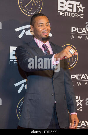 NBA-Spieler Rashard Lewis besucht die Spieler Awards im Rio Hotel & Casino am 19. Juli 2015 in Las Vegas Stockfoto