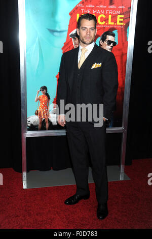 Henry Cavill Teilnahme an "Der Mann von U.N.C.L.E" premiere im Ziegfeld Theater am 10. August 2015 in New York City/Picture alliance Stockfoto