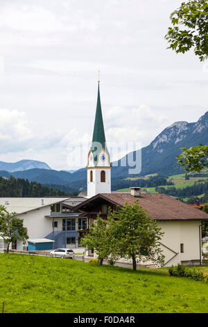 Ansicht von Ellmau, Tirol, Österreich Stockfoto