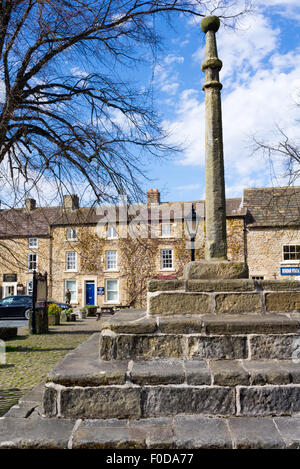 Markt-Kreuz in Masham North Yorkshire England Stockfoto