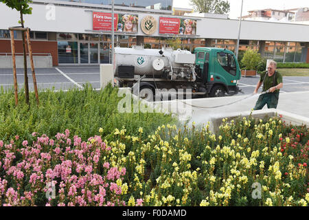 Olomouc, Tschechische Republik. 12. August 2015. Die internationale Gartenbau-Ausstellung und Messe Flora Olomouc, August 20-23, Tschechische Republik, auf Mittwoch, 12. August 2015. Bildnachweis: Ludek Perina/CTK Foto/Alamy Live-Nachrichten Stockfoto