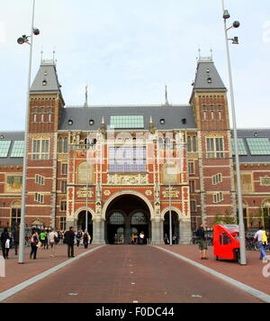 Amsterdam. Juni-12-2013. Rijksmuseum in der Stadt Amsterdam Stockfoto