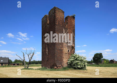 Ruine Vom Burgturm der Mai Wasserburg Haus Langendonk in ...