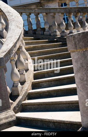 Londoner Southbank Greenwich The Queen es Haus Inigo Jones für Anne Denmark Frau James 1 Treppe ausführlich 1637 Außentreppen Stockfoto