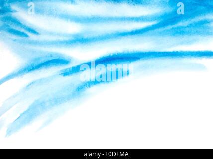 Zusammenfassung Hintergrund mit Aquarell Wellen. Vektor-illustration Stock Vektor