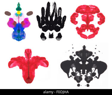 Abstraktes Bild symmetrisch, Rorschach-test Stockfoto