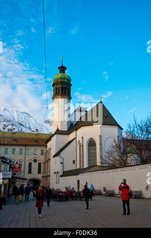 Hofkirche, Hofkirche in gotischem Stil (1553), Altstadt, Altstadt, Innsbruck, Inntal, Tirol, Österreich Stockfoto