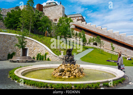 Clark Adam ter (2013), unterhalb der Burg Stadtteil Buda, Budapest, Ungarn, Europa Stockfoto