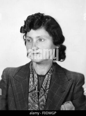 Justiz, Verbrechen, Entführung, Fall Karoline Rascher, München 1944, Porträt, Freundin Julie 'Lulu' Muschler, 15.5.1943, zusätzliche-Rechte-Clearences-nicht verfügbar Stockfoto