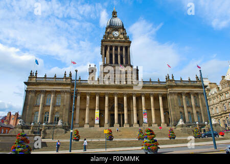 Leeds Rathaus, auf der Headrow, Leeds, West Yorkshire, England Stockfoto