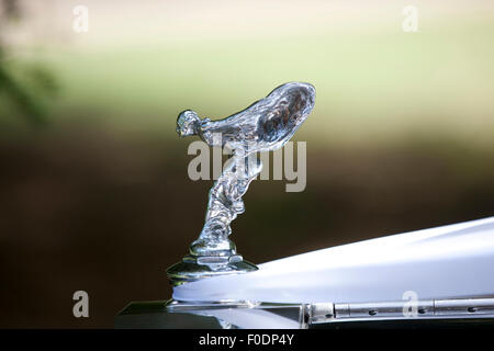 Ein Rolls-Royce Silver Lady Auto Maskottchen Stockfoto