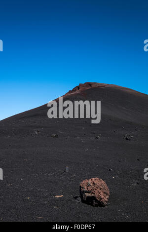 Vulkanische Landschaft des Arenas Negras Santiago del Teide, Teneriffa, Kanarische Inseln, Spanien. Stockfoto