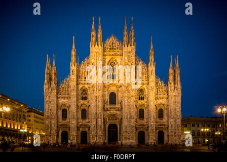 Mailänder Dom in der Abenddämmerung. Mailand Italien. Stockfoto