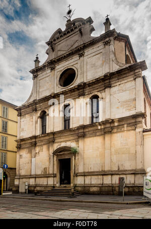 Äußere der Chiesa di San Maurizio al Monastero Maggiore, Mailand, Italien. Stockfoto