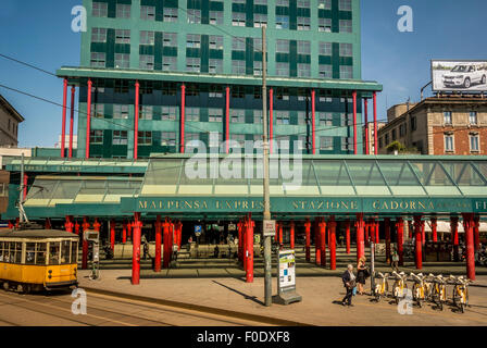 Cadorna Bahnhof, Mailand, Italien. Stockfoto