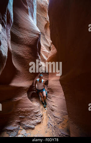 Spooky Gulch kurze Canyon Grand Staircase-Escalante Stockfoto