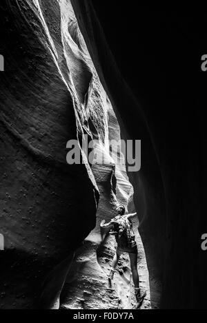 Spooky Gulch kurze Canyon Grand Staircase-Escalante Stockfoto