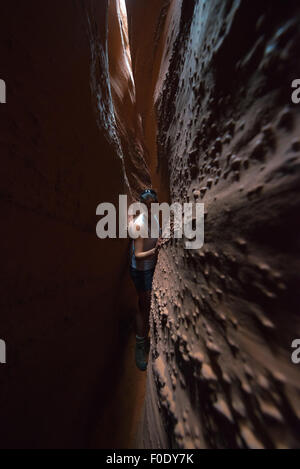 Spooky Gulch kurze Canyon Grand Staircase-Escalante Stockfoto