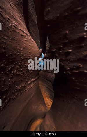 Spooky Gulch kurze Canyon Grand Staircase-Escalante Stockfoto