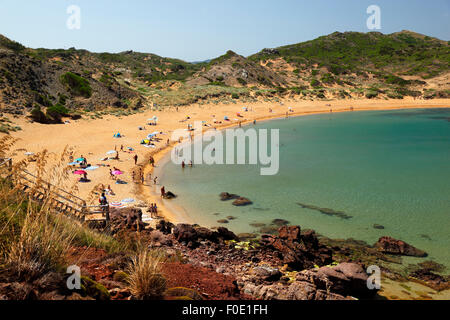 Platja de Cavalleria (Cavalleria Strand), in der Nähe von Fornells, Nordküste, Menorca, Balearen, Spanien, Europa Stockfoto