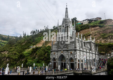 Las Lajas Heiligtum in Ipiales, Kolumbien Stockfoto