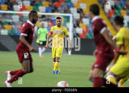 Udine, Italien. 13. August 2015. Udinese forward Antonio Di Natale während der freundlichen Vorsaison Fußballspiels Udinese Calcio V El Jaish Sportverein am 13. August 2015 im Friaul-Stadion in Udine, Italien. Bildnachweis: Andrea Spinelli/Alamy Live-Nachrichten Stockfoto