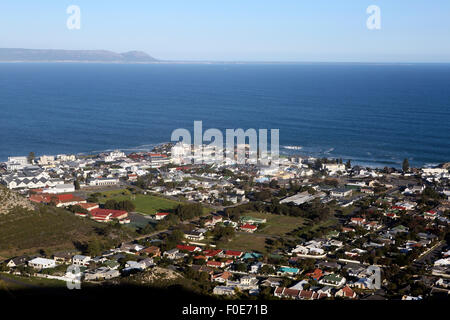 Ansicht von Hermanus an der Garden Route in Western Cape, Südafrika Stockfoto