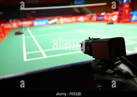 Istora Senayan Arena, Jakarta, Indonesien. 12. August 2015. Detail Shot, 12. August 2015 - Badminton: TOTAL BWF Weltmeisterschaften 2015 Istora Senayan Arena, Jakarta, Indonesien. Bildnachweis: Shingo Ito/AFLO SPORT/Alamy Live-Nachrichten Stockfoto