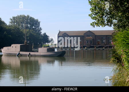 DF Woudagemaal, größte operative dampfbetriebene Pumpstation der Welt in Lemmer, Niederlande, UNESCO-Welterbe Stockfoto