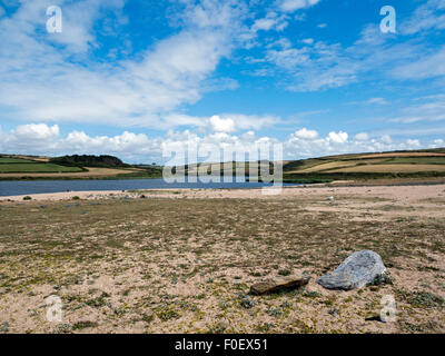 Loe Bar und Loe Pool in der Nähe von Helston Cornwall UK Stockfoto