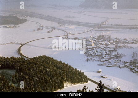 Geographie / Reisen, Österreich, Tirol, Landschaften, Kanzelkehre bei Wiesing, 1970, Additional-Rights-Clearences-not available Stockfoto