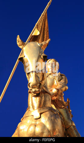 Joan of Arc Statue in Paris, Frankreich, Europa Stockfoto