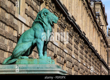 Porte des Lions, Musée du Louvre, Paris, Frankreich, Europa Stockfoto