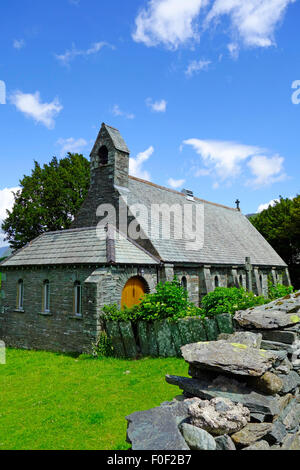 Holy Trinity Church, Grange Village, Borrowdale, Lake District National Park, Cumbria, England, Großbritannien Stockfoto