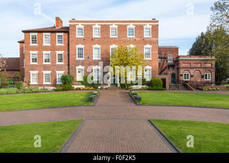 Das denkmalgeschützte georgianische Bridgford Halle in Bridgford Park, als Standesamt genutzt. West Bridgford, Nottinghamshire, England, Großbritannien Stockfoto