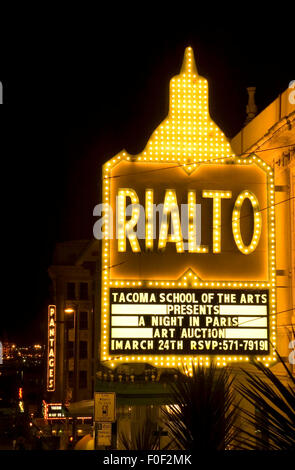 Rialto & Pantages Theater, Tacoma, Washington Stockfoto