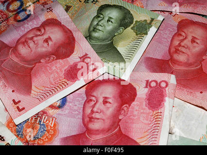 Yuan-Noten Stockfoto