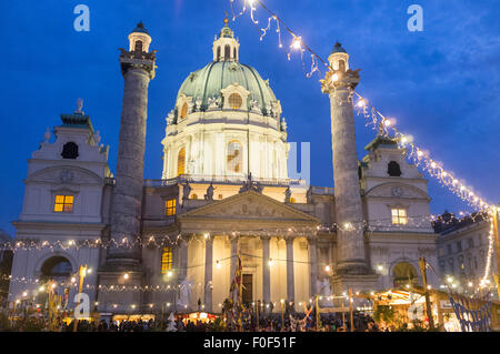 Karlskirche (Kirche St. Charles) Wien, Österreich Stockfoto