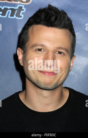 Mat Franco besucht "America es Got Talent" Saison 10 in der Radio City Music Hall am 12. August 2015 in New York City. / picture Alliance Stockfoto