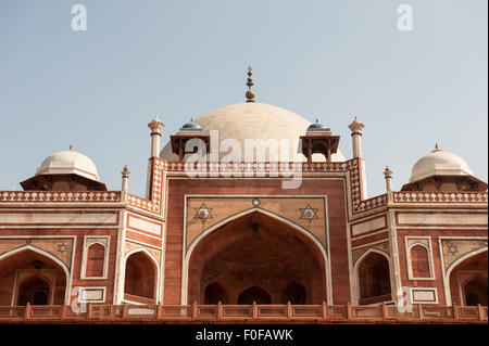 Delhi, Indien. Grab des Kaisers Humayun. Stockfoto