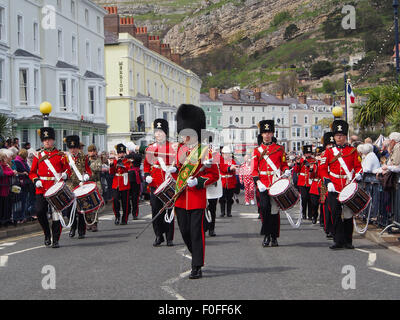 Die Grand Parade Llandudno viktorianischen Extravaganza, statt über ein Wochenende Mai 2015 jedes Jahr in Nord-Wales, UK. Stockfoto