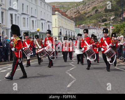 Die Grand Parade Llandudno viktorianischen Extravaganza, statt über ein Wochenende Mai 2015 jedes Jahr in Nord-Wales, UK. Stockfoto