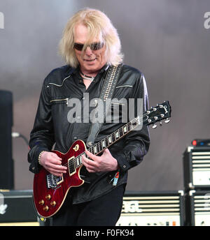 Download Festival Tag 2 - Black StarRider - Encore Bühne Featuring: Scott Gorham Where: Donington, Vereinigtes Königreich: 14. Juni 2015 Stockfoto