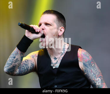 Download Festival Tag 2 - Black StarRider - Encore Bühne Featuring: Ricky Warwick wo: Donington, Vereinigtes Königreich: 14. Juni 2015 Stockfoto