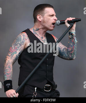 Download Festival Tag 2 - Black StarRider - Encore Bühne Featuring: Ricky Warwick wo: Donington, Vereinigtes Königreich: 14. Juni 2015 Stockfoto