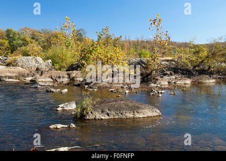 Potomac River im Herbst - Virginia, USA Stockfoto