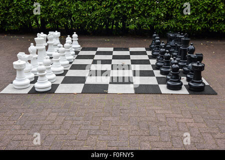 Giant outdoor Chess Board Stockfoto