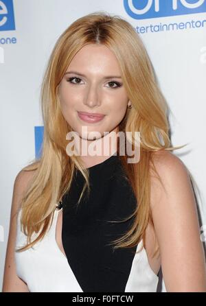 Los Angeles, CA, USA. 14. August 2015. Bella Thorne im Ankunftsbereich für BIG SKY Premiere, Arena Kino, Los Angeles, CA 14. August 2015. Bildnachweis: Dee Cercone/Everett Collection/Alamy Live-Nachrichten Stockfoto