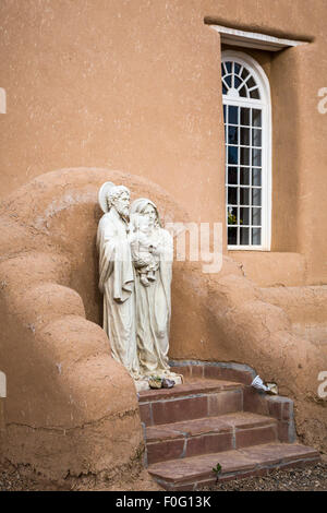 Die Kirche San Francisco de Asis Mission in Rancho de Taos, New Mexico, USA. Stockfoto