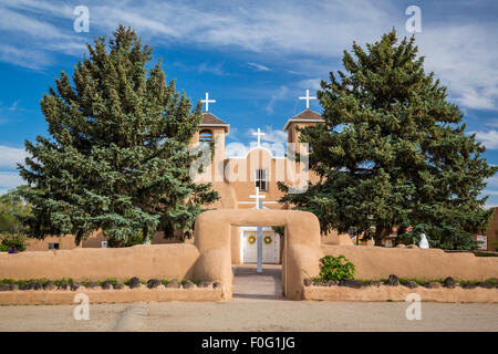 Die Kirche San Francisco de Asis Mission in Rancho de Taos, New Mexico, USA. Stockfoto